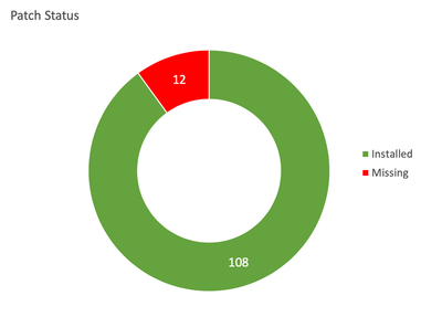 Installed patch status report