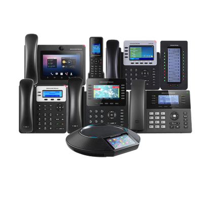 A selection of office desk phones
