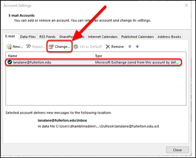 Email accounts